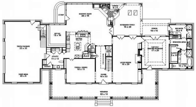 House Plan House Plan #10063 Drawing 1