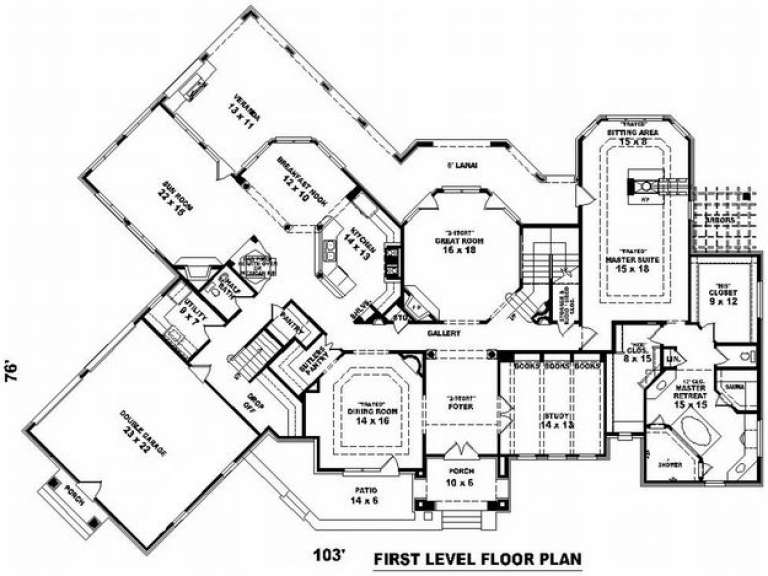 House Plan House Plan #10065 Drawing 1