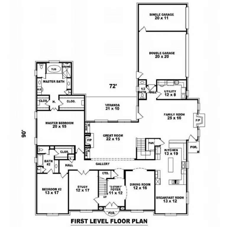 House Plan House Plan #10067 Drawing 1