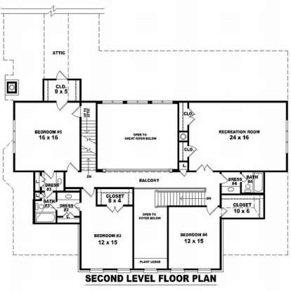 Floorplan 2 for House Plan #053-02197