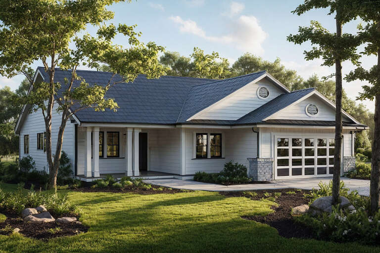 House Plan House Plan #1007 Angled Front Elevation
