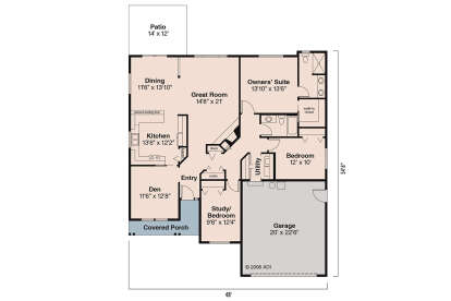 Main Floor  for House Plan #035-00311