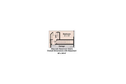 Basement Stairs Location for House Plan #035-00311
