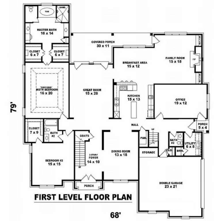 House Plan House Plan #10071 Drawing 1
