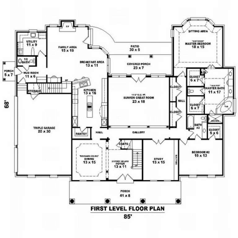 House Plan House Plan #10075 Drawing 1