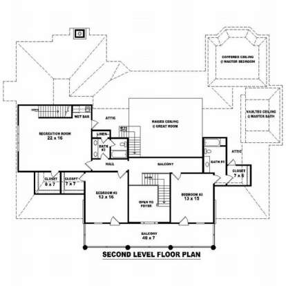 Floorplan 2 for House Plan #053-02204