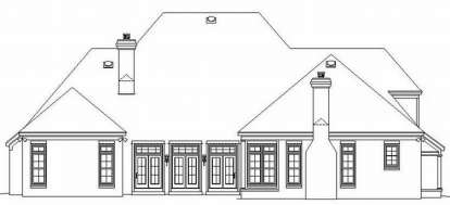 Colonial House Plan #053-02205 Elevation Photo