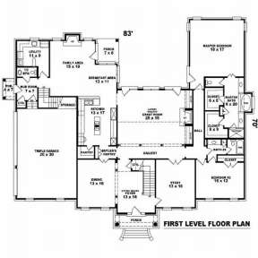 Floorplan 1 for House Plan #053-02206