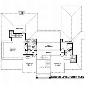 Floorplan 2 for House Plan #053-02206