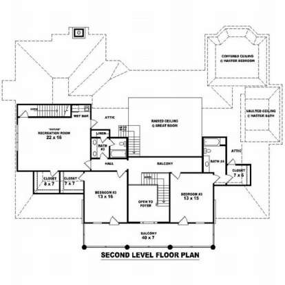Floorplan 2 for House Plan #053-02208