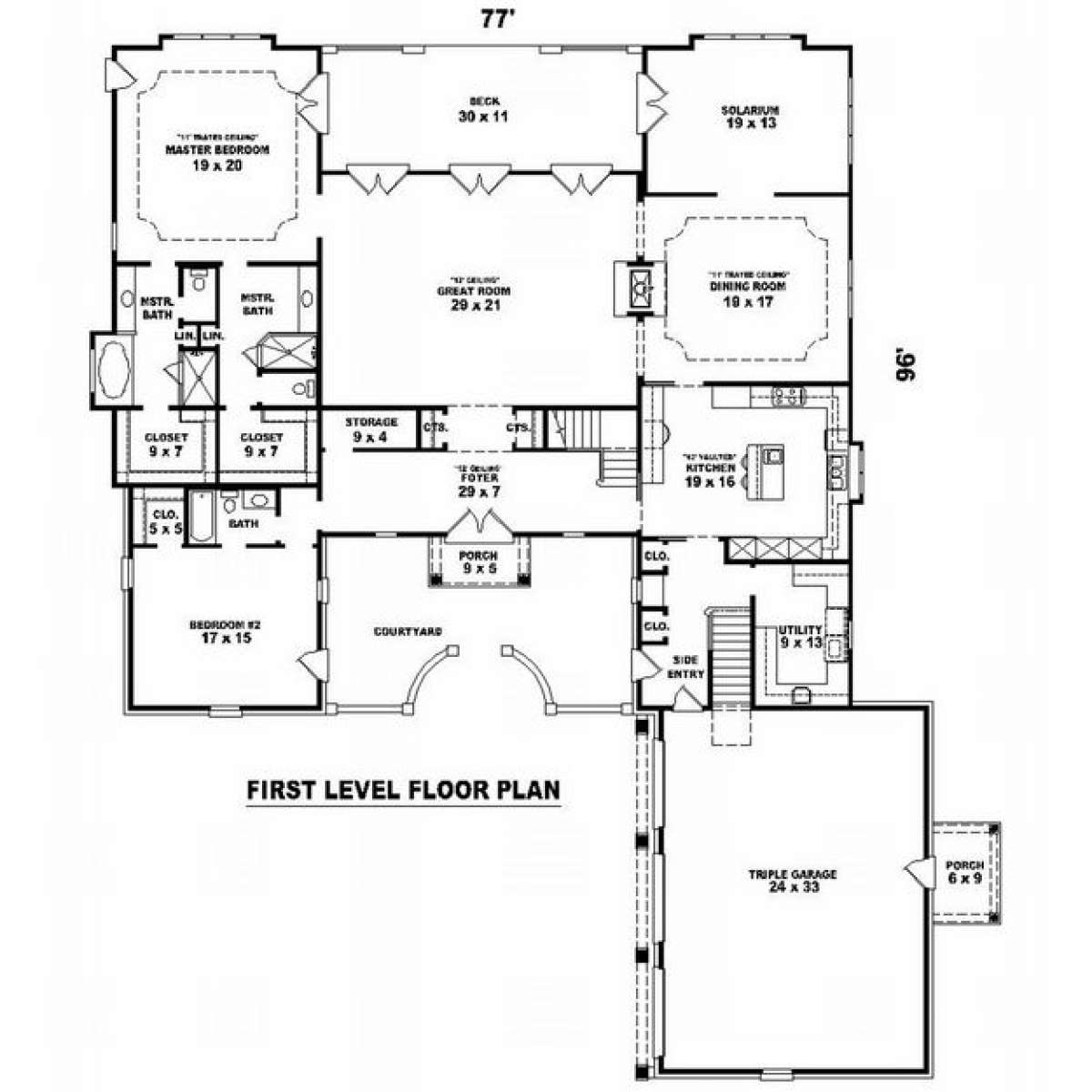 Floorplan 1 for House Plan #053-02210
