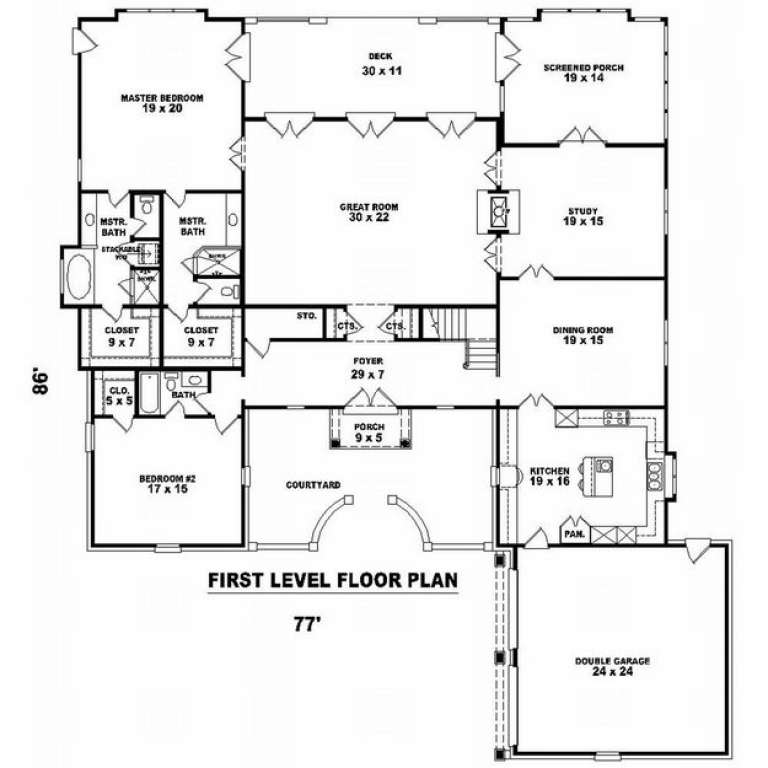 House Plan House Plan #10082 Drawing 1