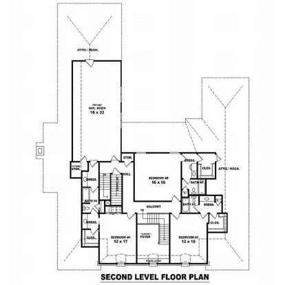 Floorplan 2 for House Plan #053-02214