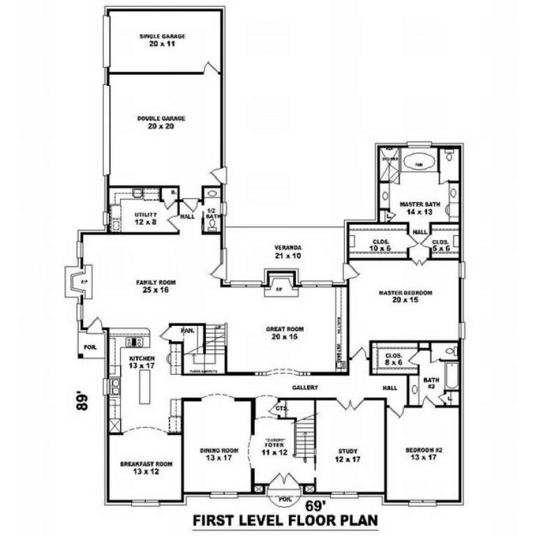 House Plan House Plan #10086 Drawing 1
