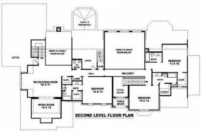 Floorplan 2 for House Plan #053-02216