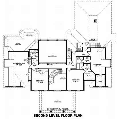 Floorplan 2 for House Plan #053-02219