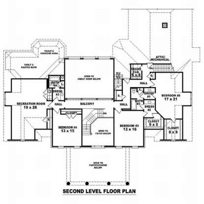 Floorplan 2 for House Plan #053-02220