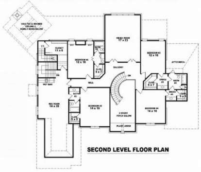 Floorplan 2 for House Plan #053-02222