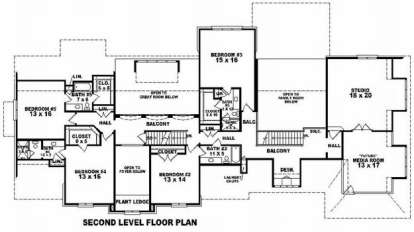 Floorplan 2 for House Plan #053-02223