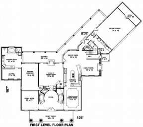 Floorplan 1 for House Plan #053-02228