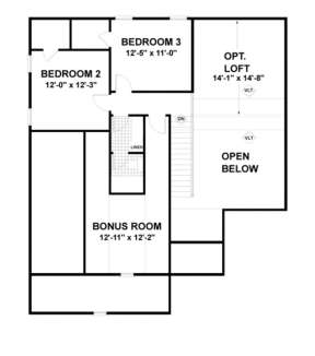 Second Floor for House Plan #036-00041