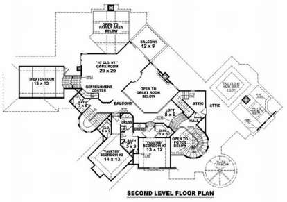 Floorplan 2 for House Plan #053-02232