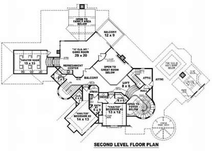 Floorplan 2 for House Plan #053-02234