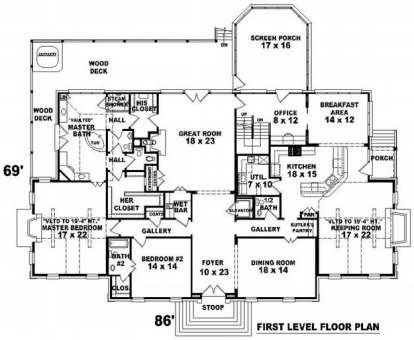 Floorplan 2 for House Plan #053-02236