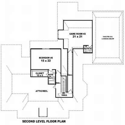 Floorplan 2 for House Plan #053-02238