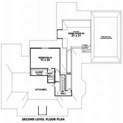Floorplan 2 for House Plan #053-02239