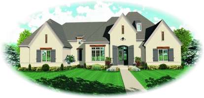 5 Bed, 3 Bath, 5747 Square Foot House Plan - #053-02242