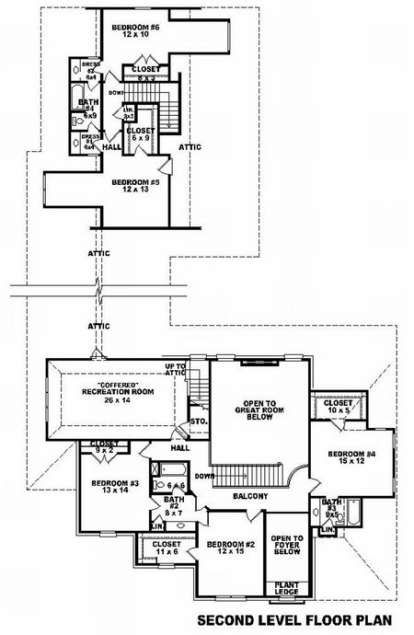 Floorplan 2 for House Plan #053-02243