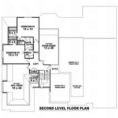 Floorplan 2 for House Plan #053-02245
