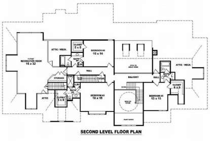 Floorplan 2 for House Plan #053-02246