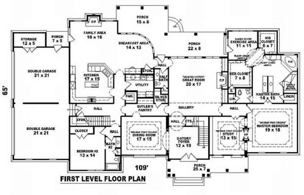 Floorplan 1 for House Plan #053-02247