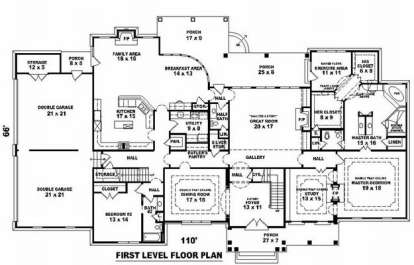 Floorplan 1 for House Plan #053-02248