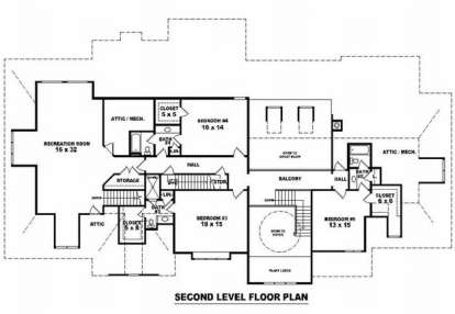 Floorplan 2 for House Plan #053-02248