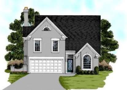 European House Plan #036-00043 Elevation Photo