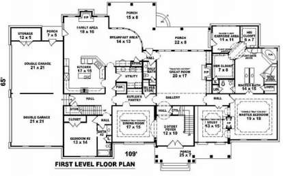 Floorplan 1 for House Plan #053-02249