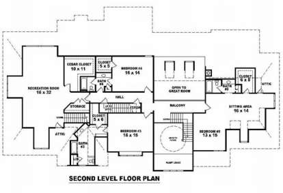Floorplan 2 for House Plan #053-02249
