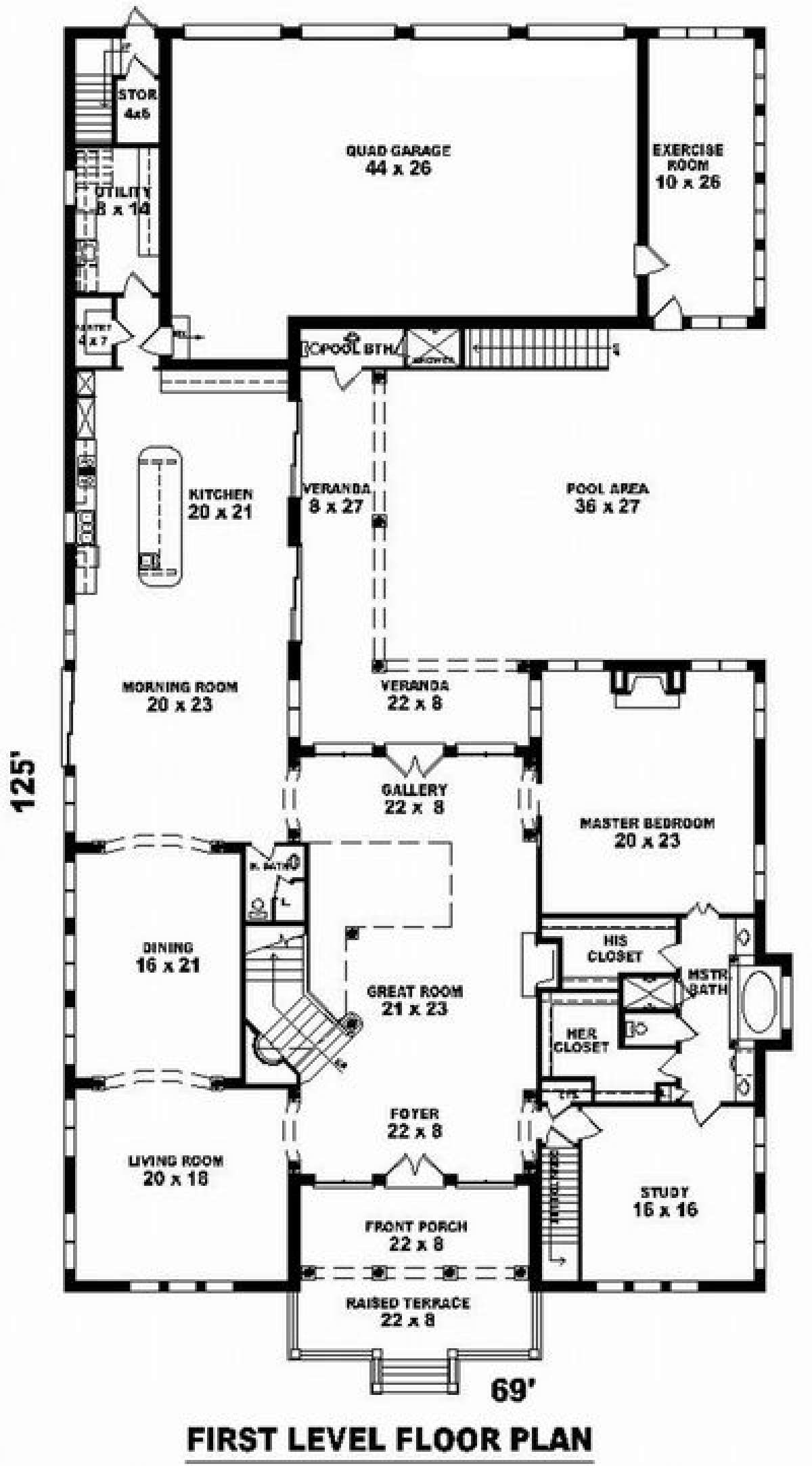 Floorplan 2 for House Plan #053-02252