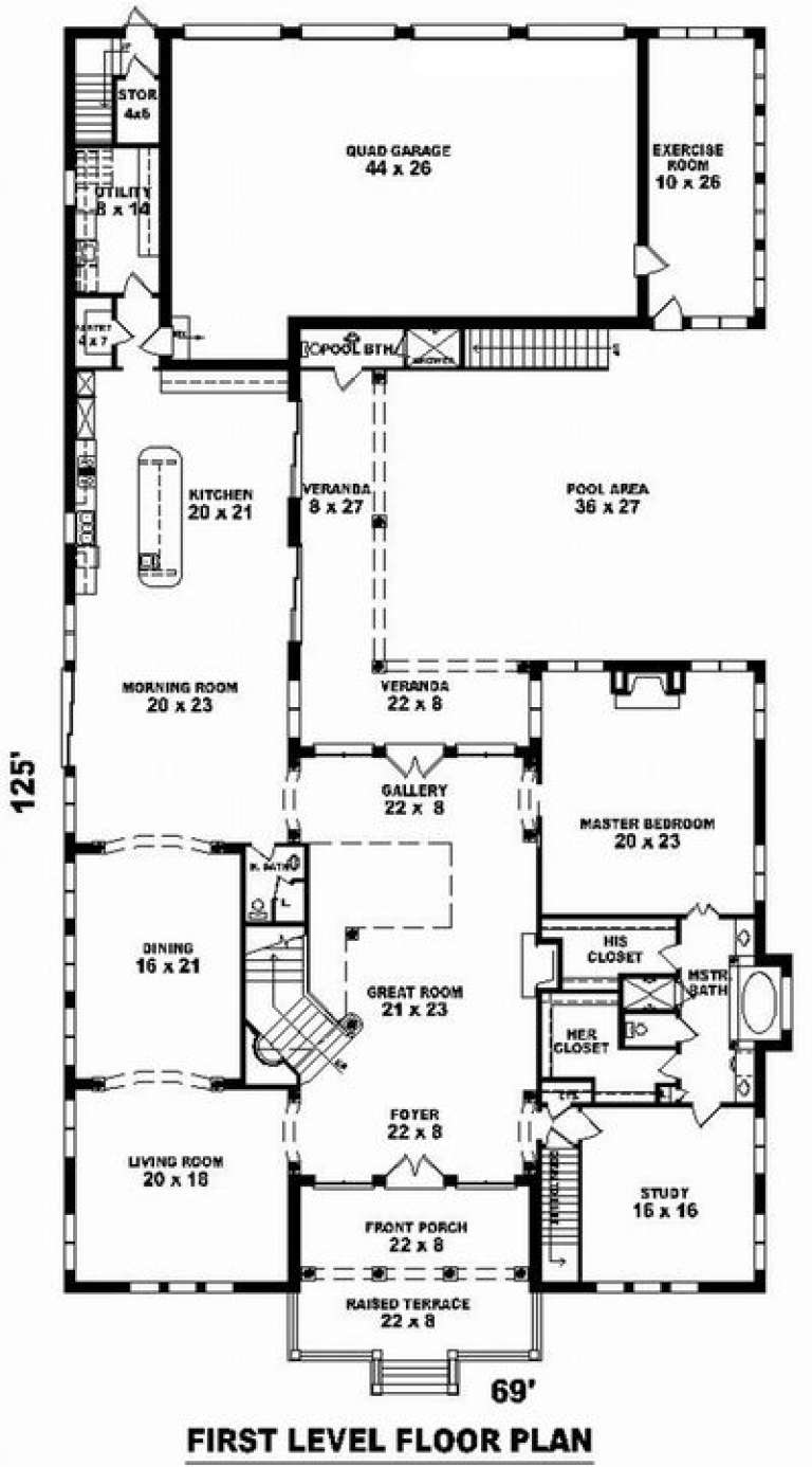 House Plan House Plan #10123 Drawing 2