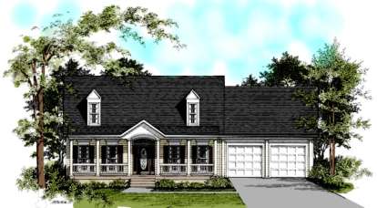 Traditional House Plan #036-00044 Elevation Photo