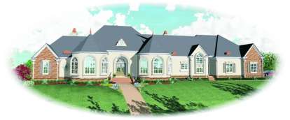 French Country House Plan #053-02261 Elevation Photo