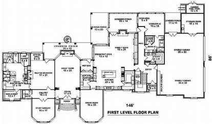 Floorplan 1 for House Plan #053-02261
