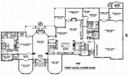 Floorplan 1 for House Plan #053-02262