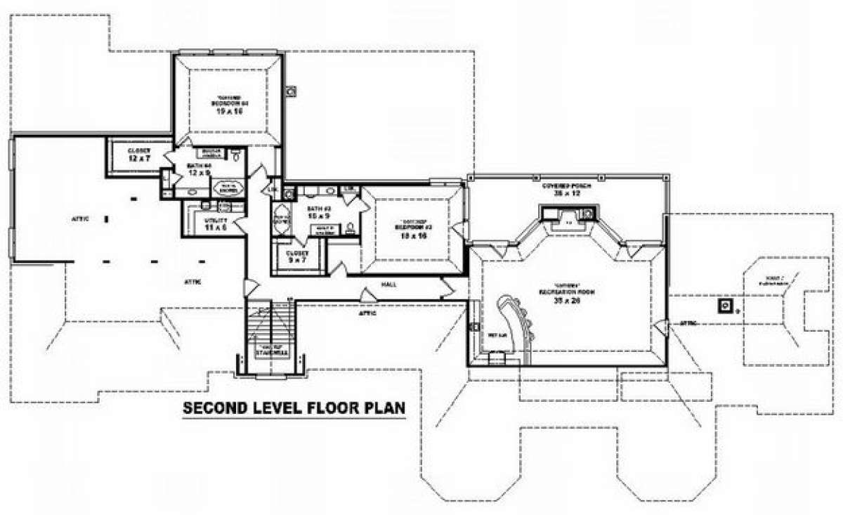 Floorplan 2 for House Plan #053-02265