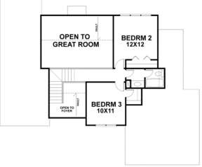 Second Floor for House Plan #036-00045