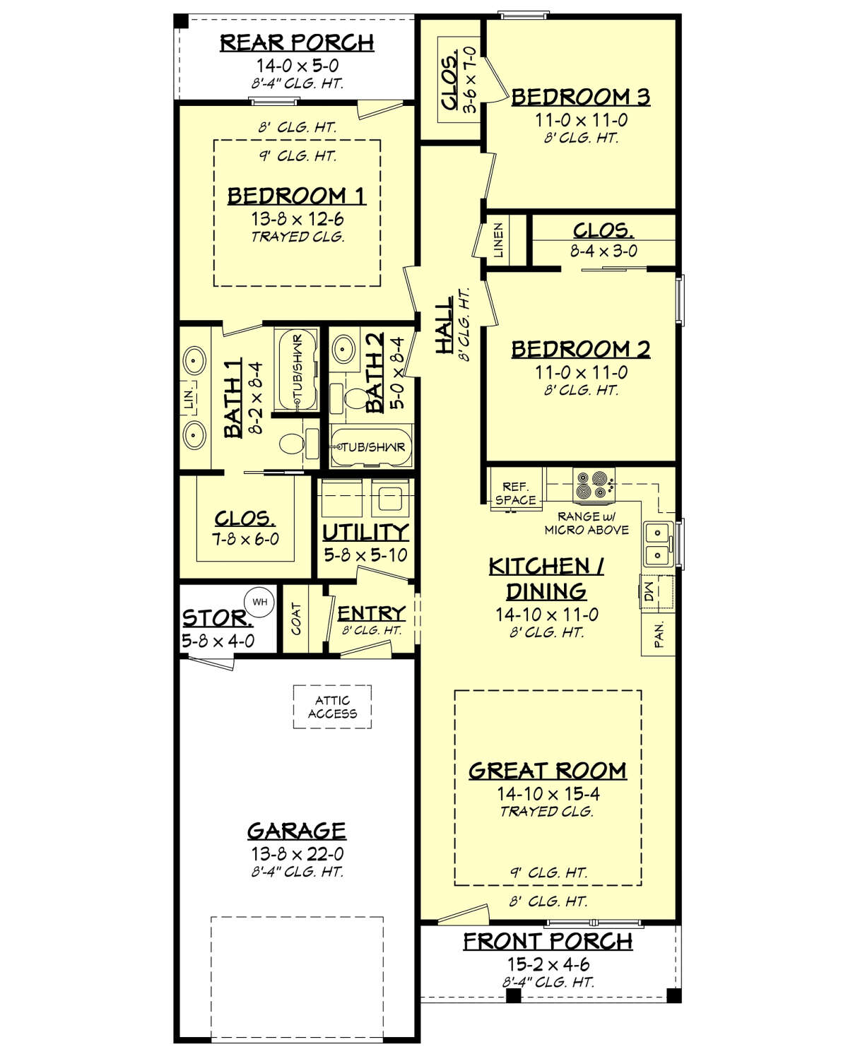 Main Floor for House Plan #041-00035