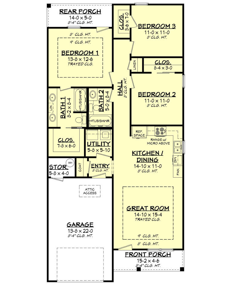 House Plan House Plan #10144 Drawing 1